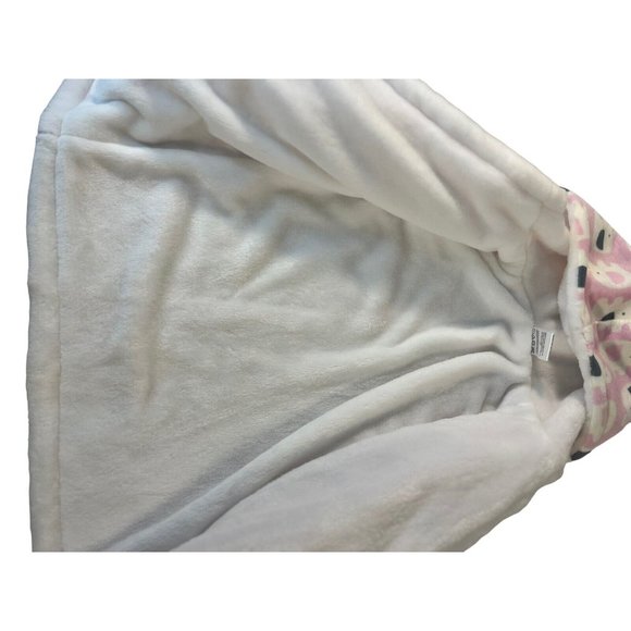 Zak & Zoey Plush Robe with Hood 0-9 Month Pink Elephants Brand New - Picture 9 of 10